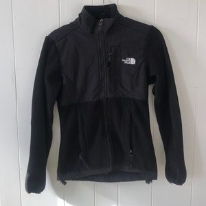 The north face fleece black zip up